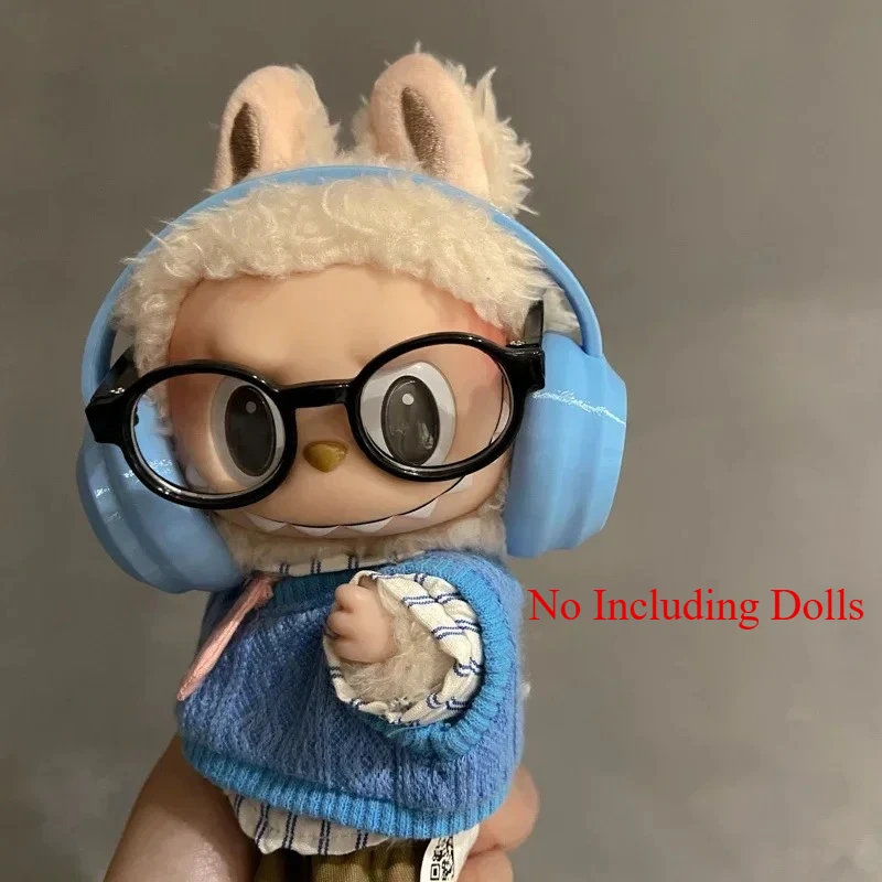 17 センチメートルラブブアクセサリーミニヘッドフォン靴メガネ、人形は含まれません、10 センチメートルフェイスフィギュアヘッドフォン用