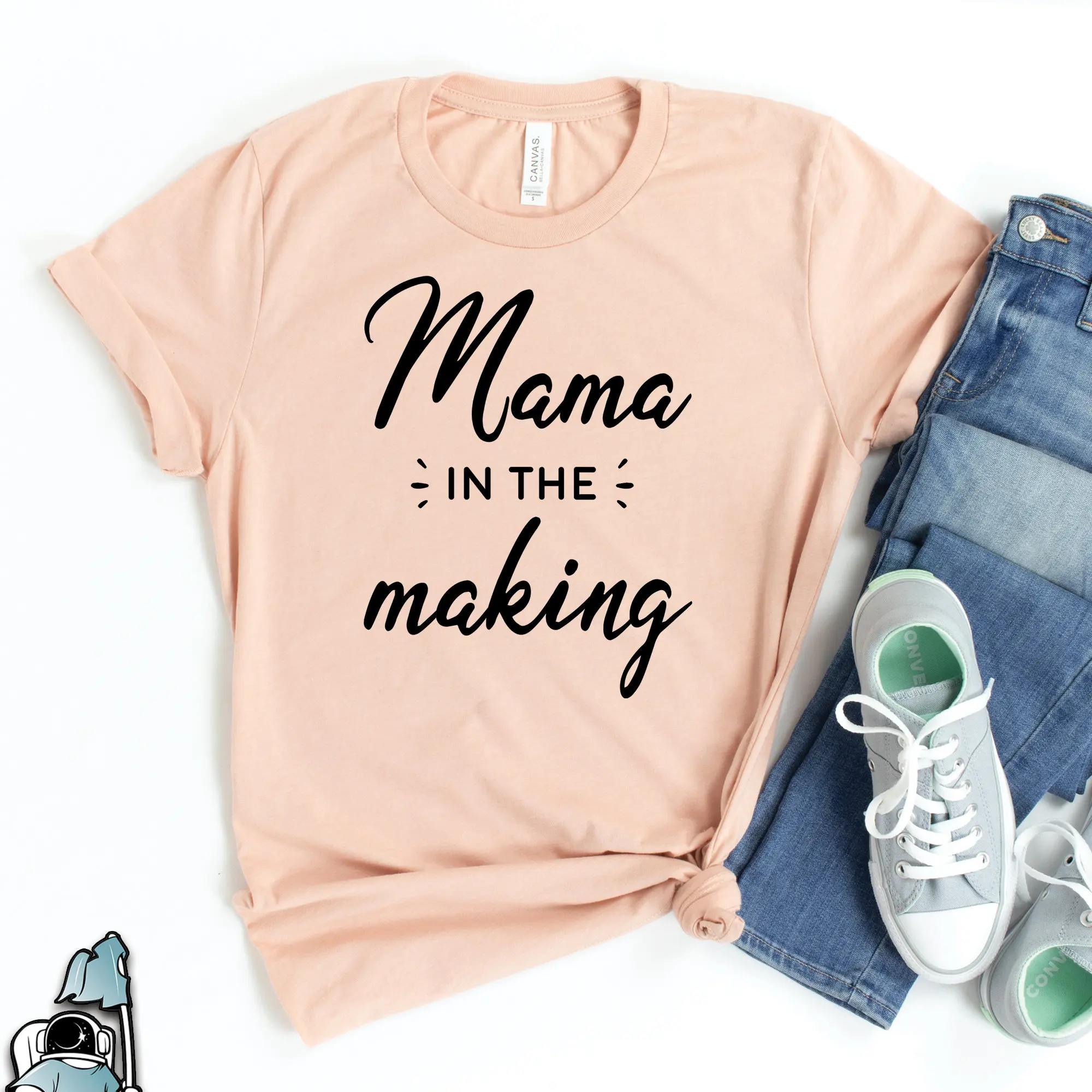 New Mom T Shirt Expecting Mama In The Making Wife s Pregnancy AnnouncemenT Baby Shower