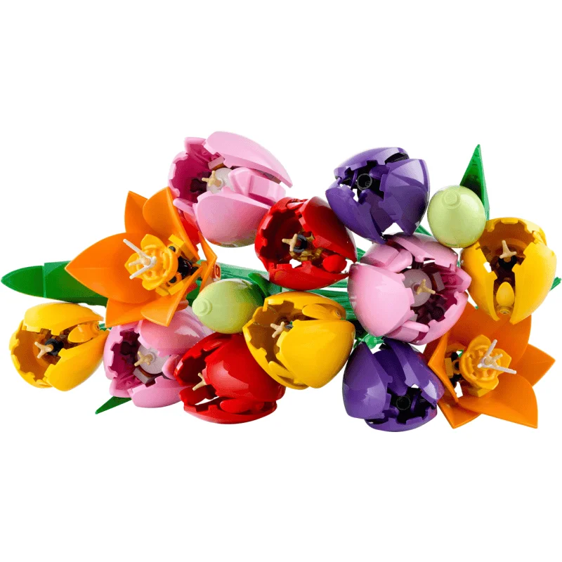 New products, modeling tulip bouquets, Christmas decorations, birthdays, DIY gifts, home decoration, building block gifts put to