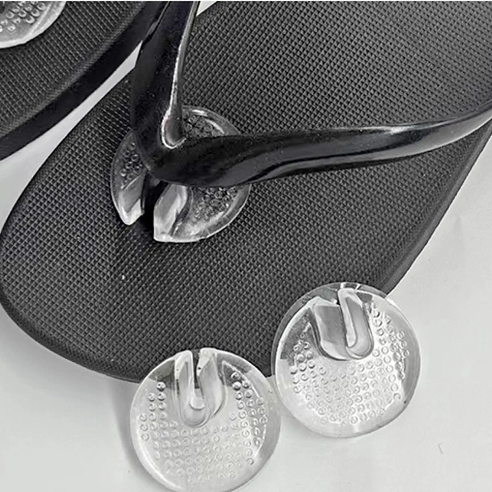 Toe Protectors for Sandals Non-Slip Clear Reusable Silicone Sandal Toe Cushion for Men Women Home Beach Vacation Shopping