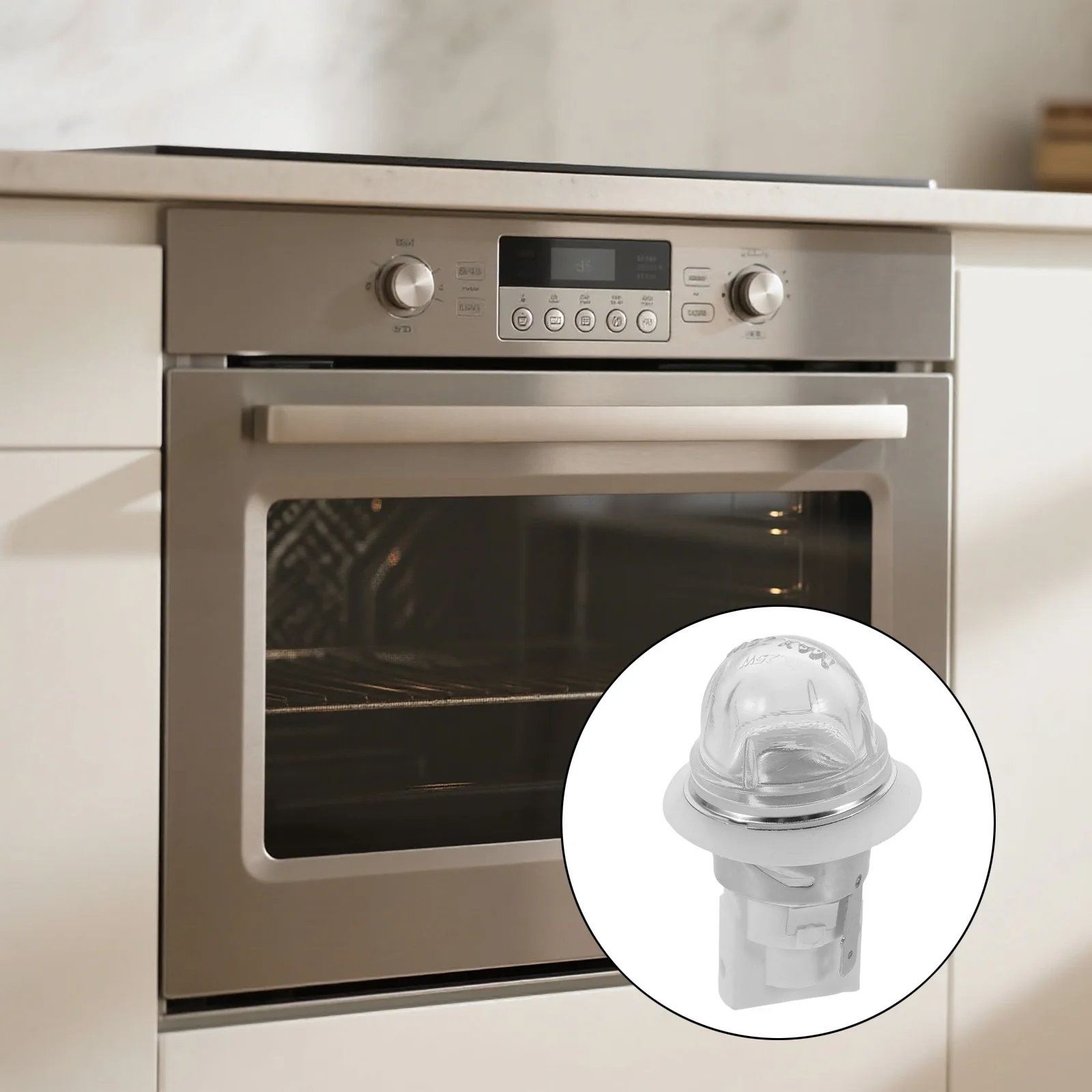 

Ceramic Oven Lamp Adapter Replacement Light Socket Holder Heat Resistant Bulb Base for Embedded Steam Oven Microwave Use