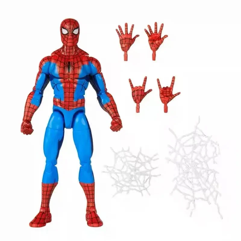 ML Classic Spider Web Spiderman Anime Action Figure Toy Ko Spider Man Movable Statue Model Doll Collectible Kid Gift