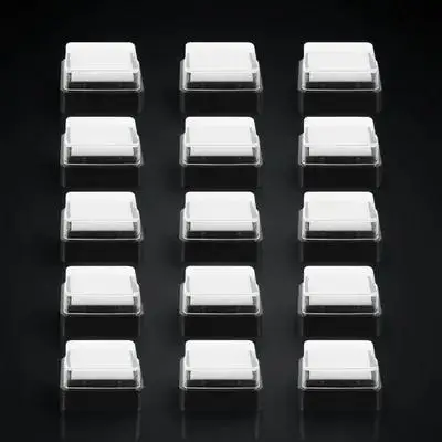 15Pcs DIY Stamp Ink Pads Blank Fingerprints Handprints Square Ink Pads for Scrapbooking Card Making Crafts Office Classroom Use