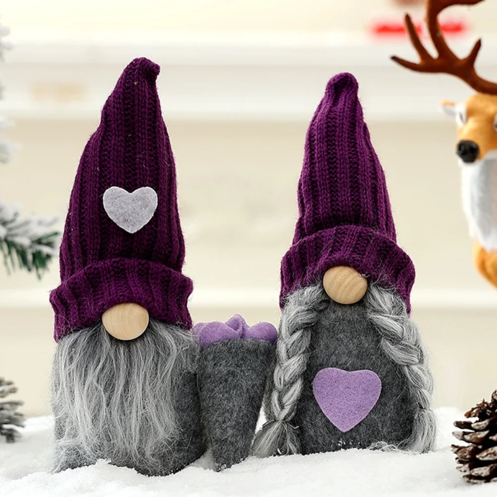 

For Home Decor Holiday Decor Plush Ornaments Holiday Season Purple Gnome Spreading Holiday Cheer Thoughtful Gifts