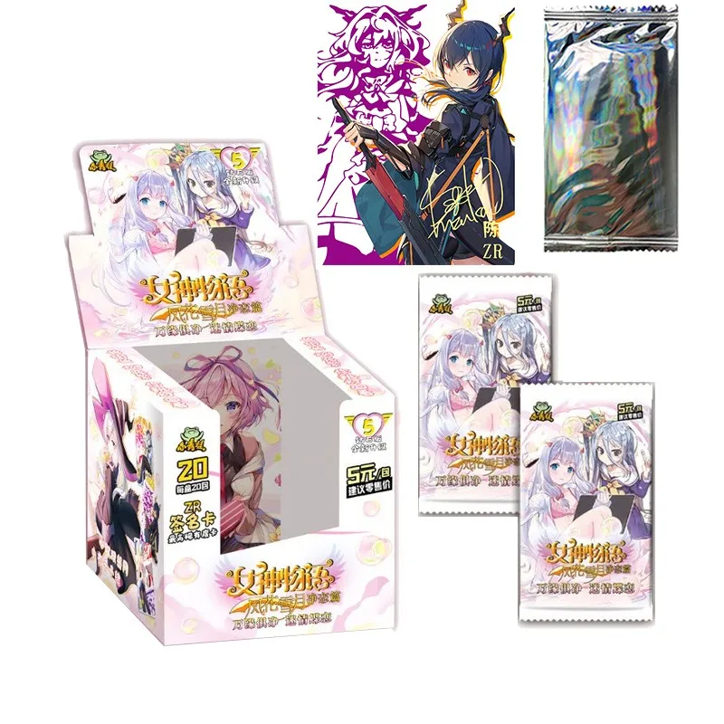 New Goddess Story Collection PR Cards Booster Box Anime Tcg Game Girl Party Swimsuit Bikini Feast Child Kids Christmas Toys Gift