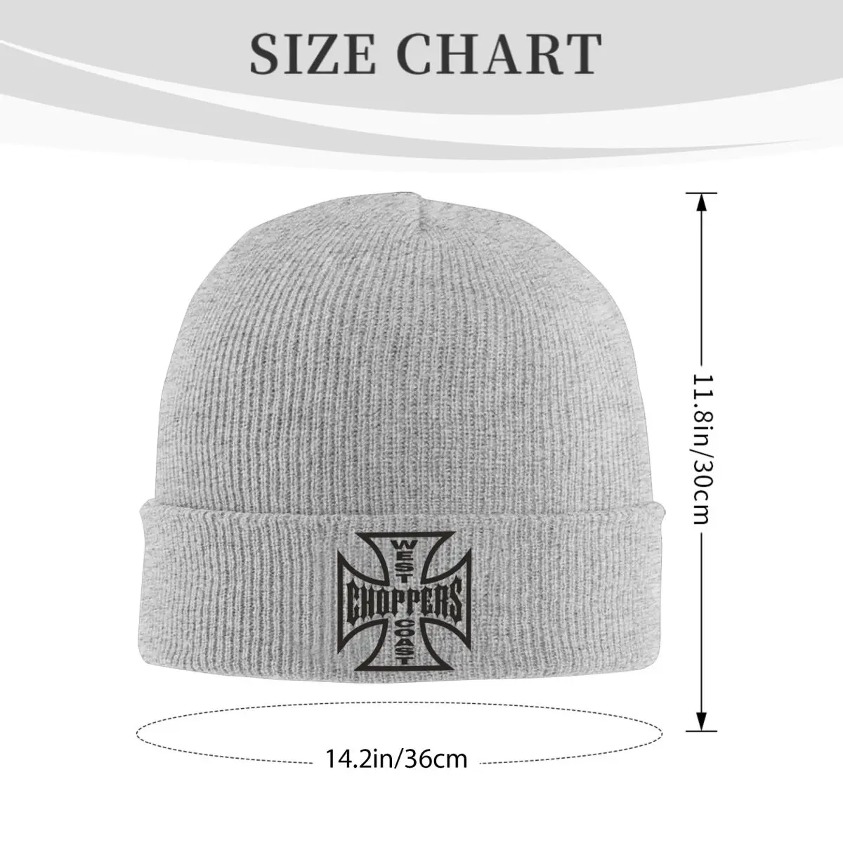 The West CHoPPerS CoaSt Motorcycles Factory Merch Warm Knitted Cap HipHop Bonnet Hat Autumn Winter Outdoor Hats for Unisex Adult