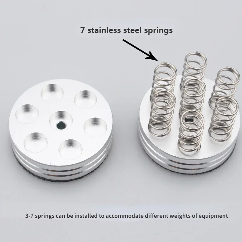 4 pçs picos de choque almofada de amortecimento de mola suporte de alta fidelidade pés alto-falante pico audiophile cd-amplificador pé almofada