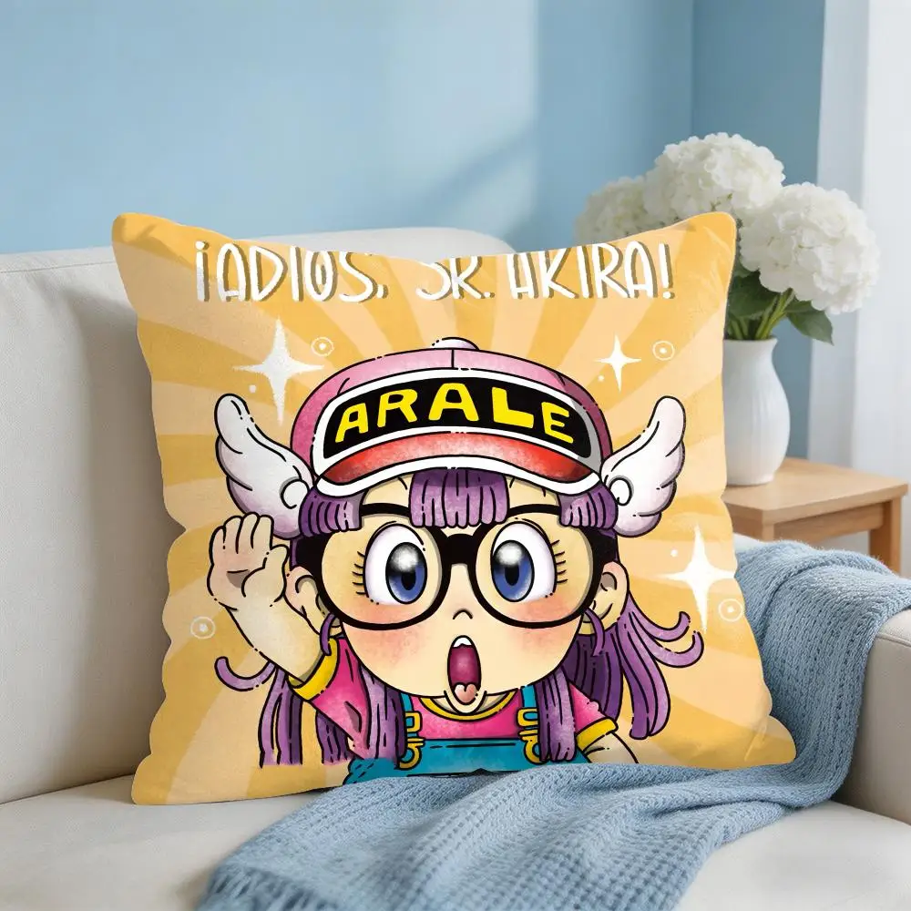 Dr SLUMP A-ARALE CHAN Cushion Cover Square Pillow Bedroom Sofa Leisure Comfort Living Room Home Decoration 40X40
