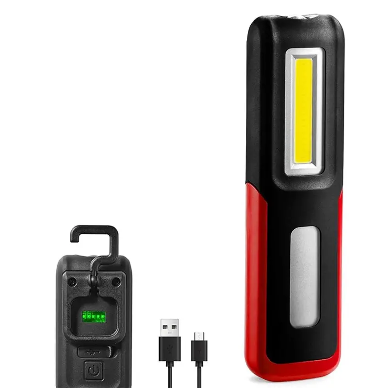 Portable Rechargeable LED Flashlight Magnetic Light Work Light Trouble Lights Lamp For Mechanics, Compact Design-A78U