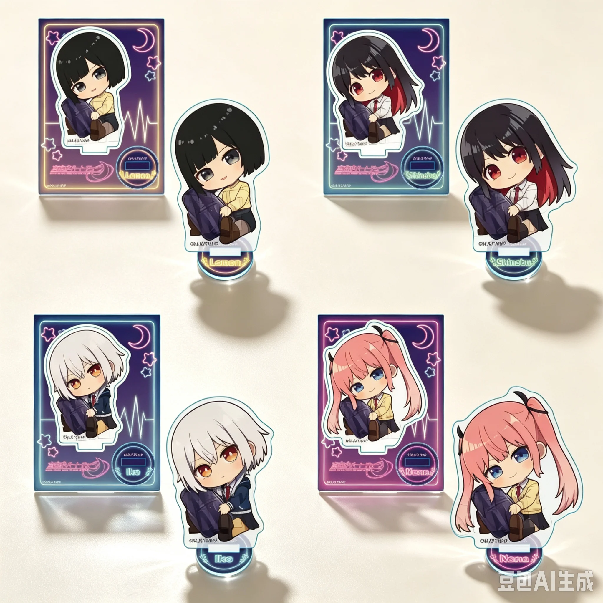 Anime Tune In To The Midnight Heart Acrylic Stand Modlel Desktop Decoration Game Collectible Ornament Gift For Fans Keychain