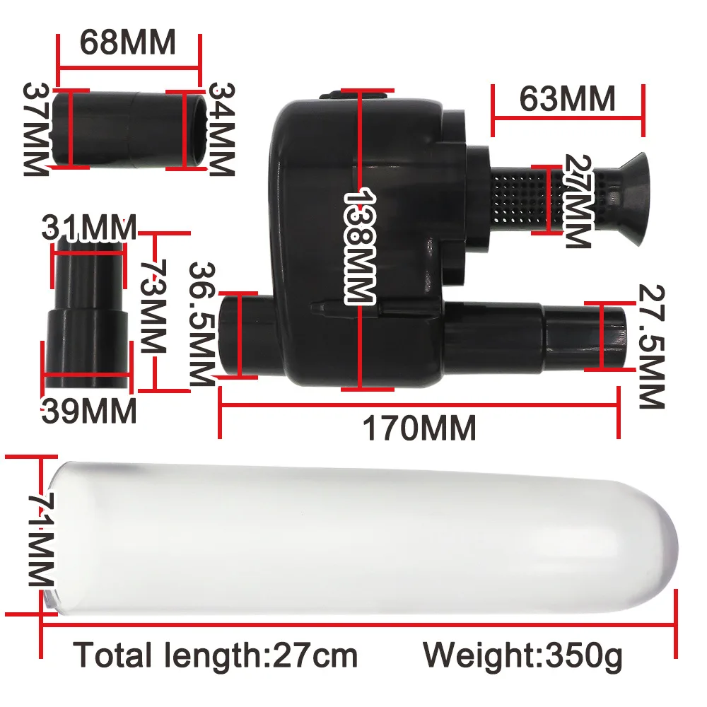 35*13.8cm Cyclone Dust Collector, External Garbage Filter Bucket, Vacuum Cleaner Accessory Separator Filter Element
