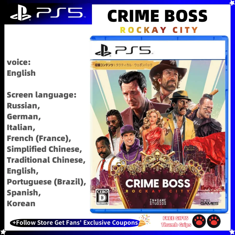 

Sony Playstatio5 PS5 Genuine New Game CD Crime Boss: Rockay City PS5 SONY Playstatio5 Game Deals Card Crime Boss: Rockay City