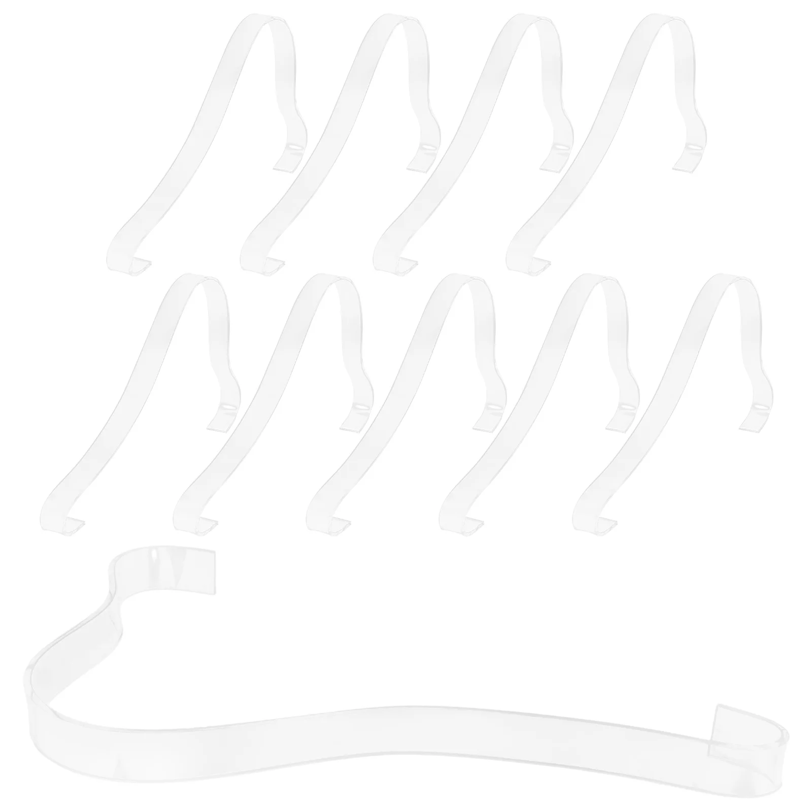 

10 Pcs Sandal Rack Stand Large Shoe Racks Brackets White for Closet Coat Hangers Acrylic Arch Display Holders High Heel