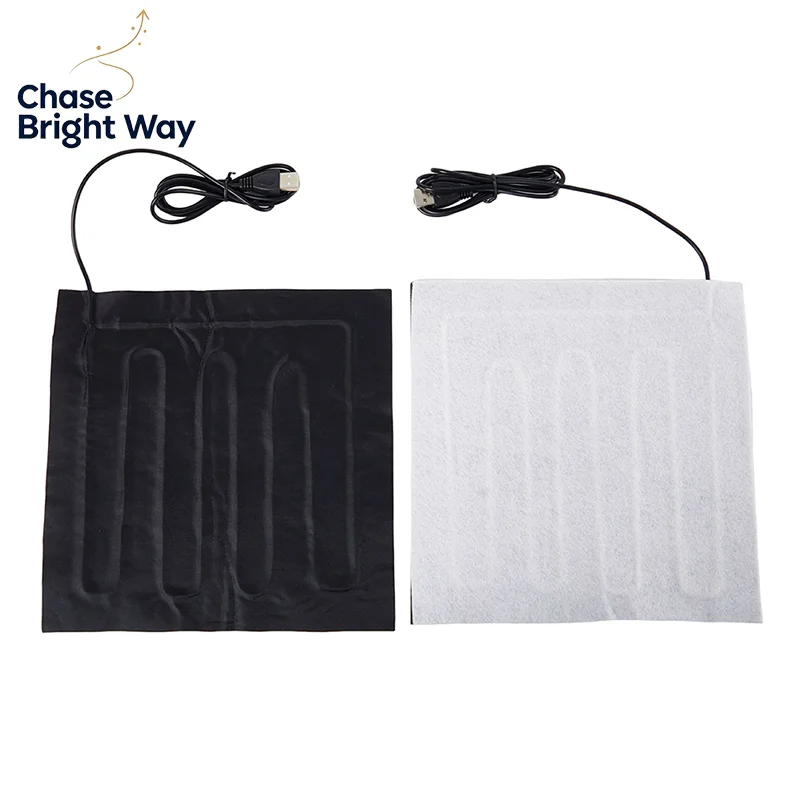 22*22cm 5V USB Fiber Heater Carbon Electric Heated Jacket Soft Cushion Winter Men Vest Heating Clothes Warmer Pads Keep Warm