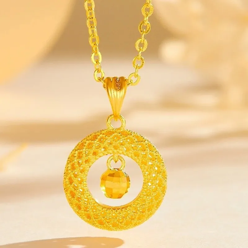 

New Dream Catcher Flower Silk Safety Buckle Necklace Pendant Transfer Bead Pendant Light Luxury Niche Jewelry Women