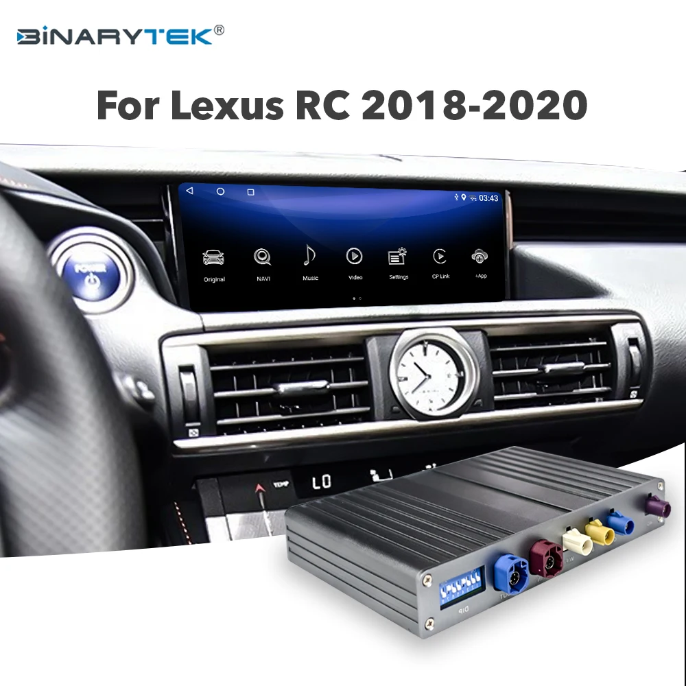 Новый модуль Android-интерфейса для Lexus RC 2018-2020 с беспроводными Android Auto и CarPlay от Qualcomm Binarytek