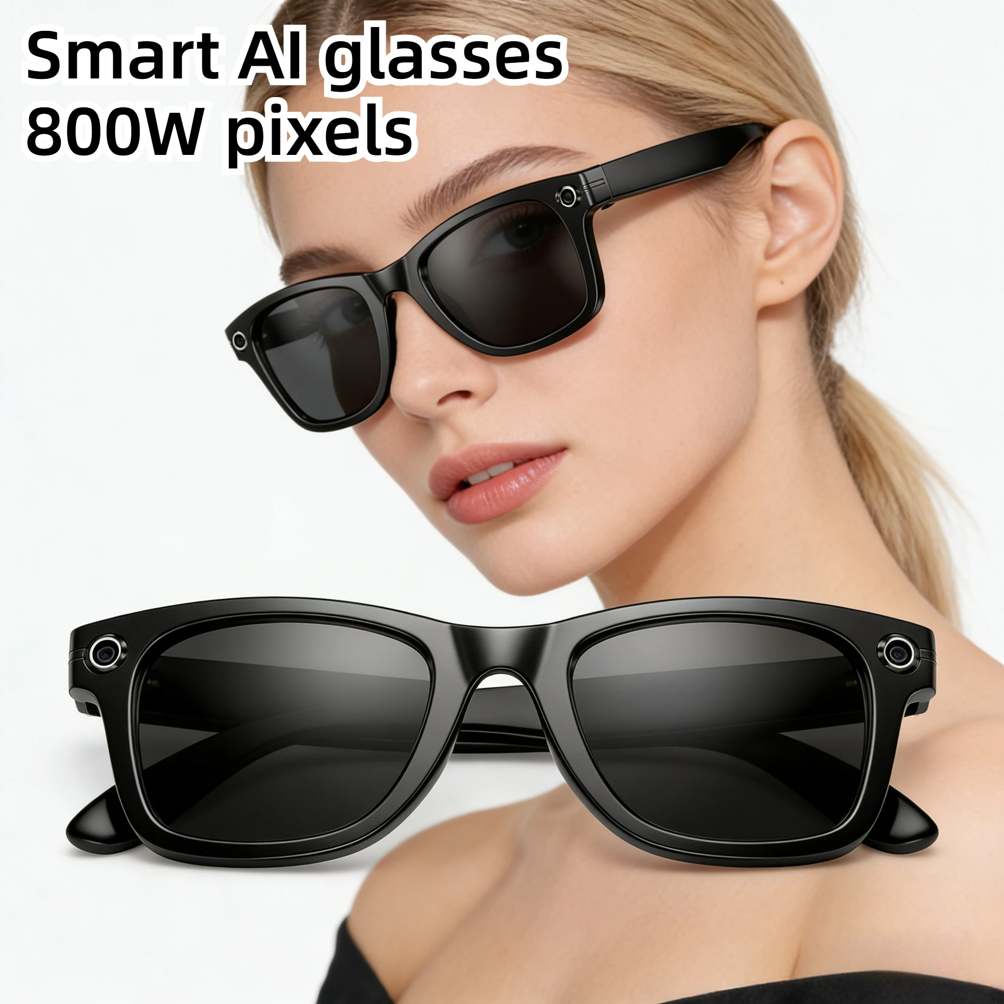

Advanced New Men 800W Camera AI Smart Sunglasses Color Changing Translation Photo Video Recording Waterproof Call Smart Glasses