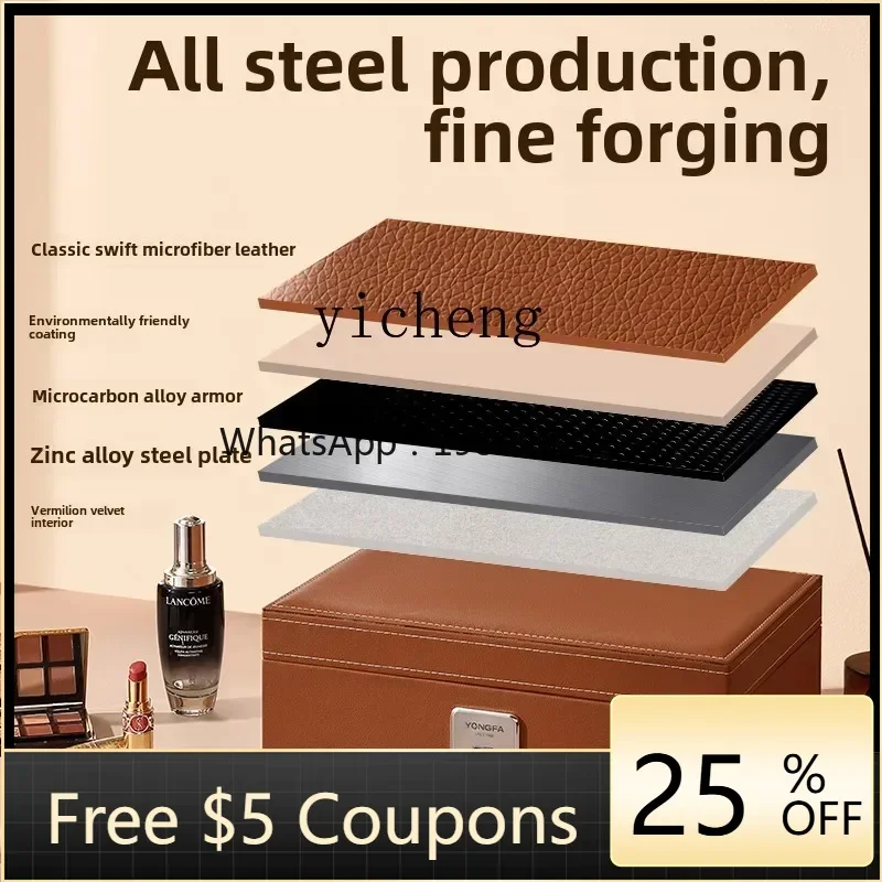 

AA New fingerprint unlocked jewelry box, safe box type household small premium family safe deposit box