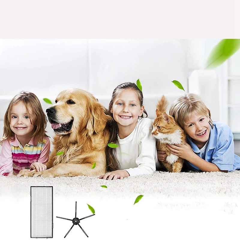 HEPAフィルター付きサイドブラシの交換,Xiaomi Roborock s7,t7s,7s plus,掃除ロボット用アクセサリー