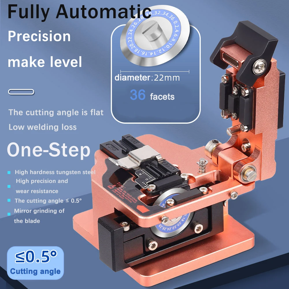 Fully Automatic Fiber Cleaver M6 High-precision Optical Fiber Cutting Knife One-Step Fiber Optic Cable Cutting Tool