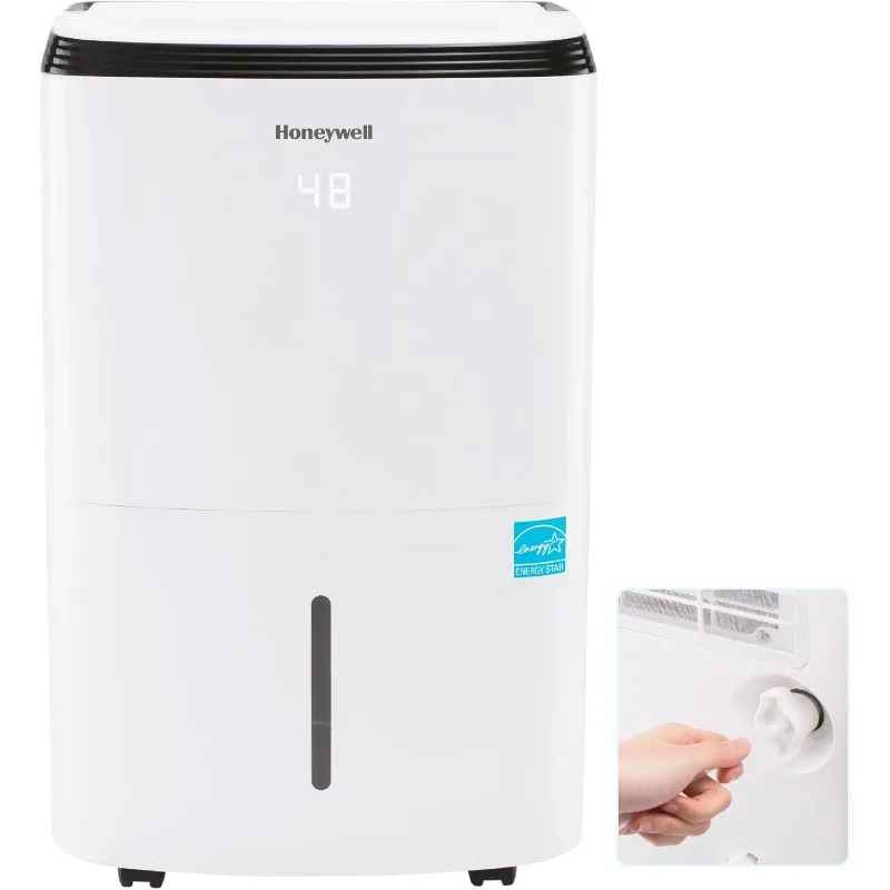 Honeywell 4000 Sq. Ft. Energy Star Dehumidifier with Built-in Pump for Large Basements & Rooms, with Mirage Display