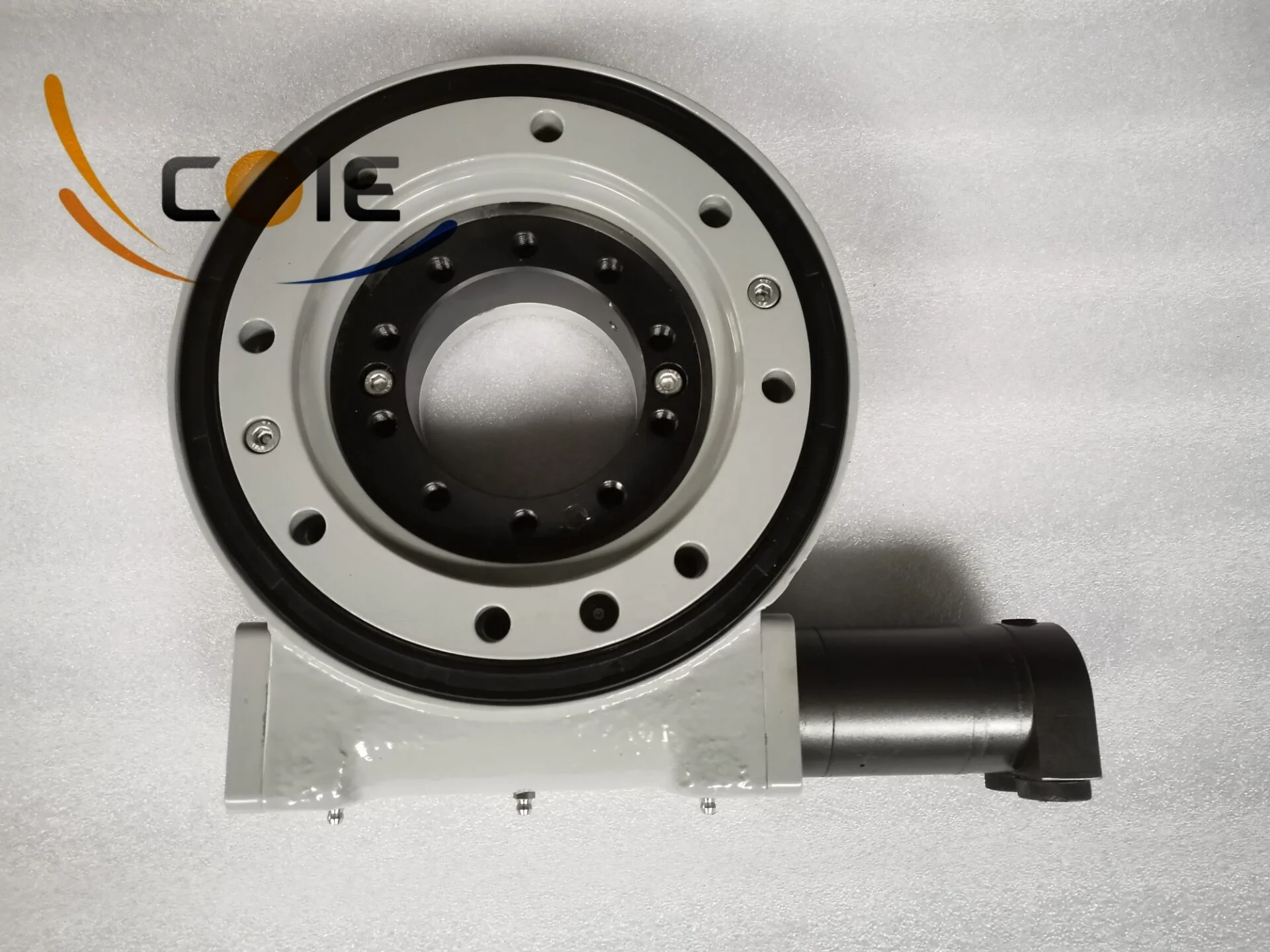 Small Worm Gear Drive Slewing Bearings WE7 WE9 for Manlifts and Timber Grab Applications