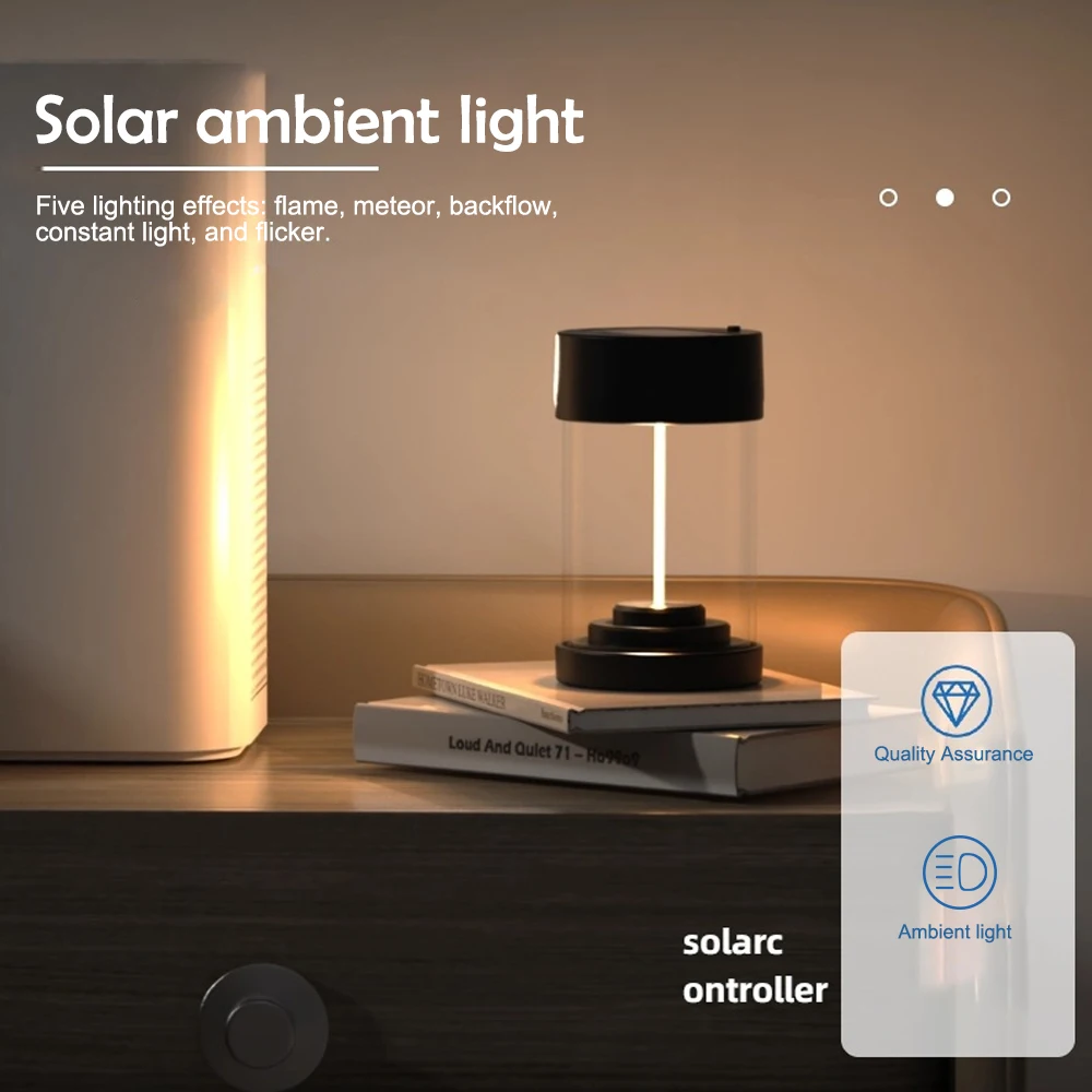 1-2PC Solar Lanterns Outdoor 5 Modes Rechargeable LED Solar Night Light Ornament Outdoor Weddings Celebrations Picnics Camping