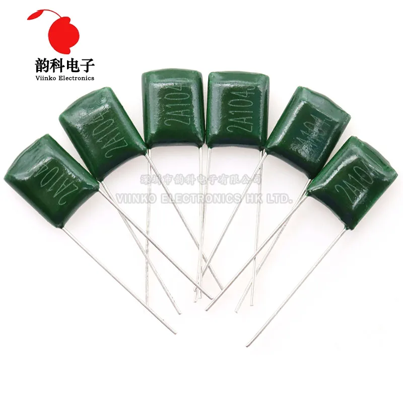 180pcs=18value*10pcs Polyester film capacitor Assorted Kit contains 2A104J 2A332J 2A472J 2A103J 2A333J 2A473J 2A563J 2A223J