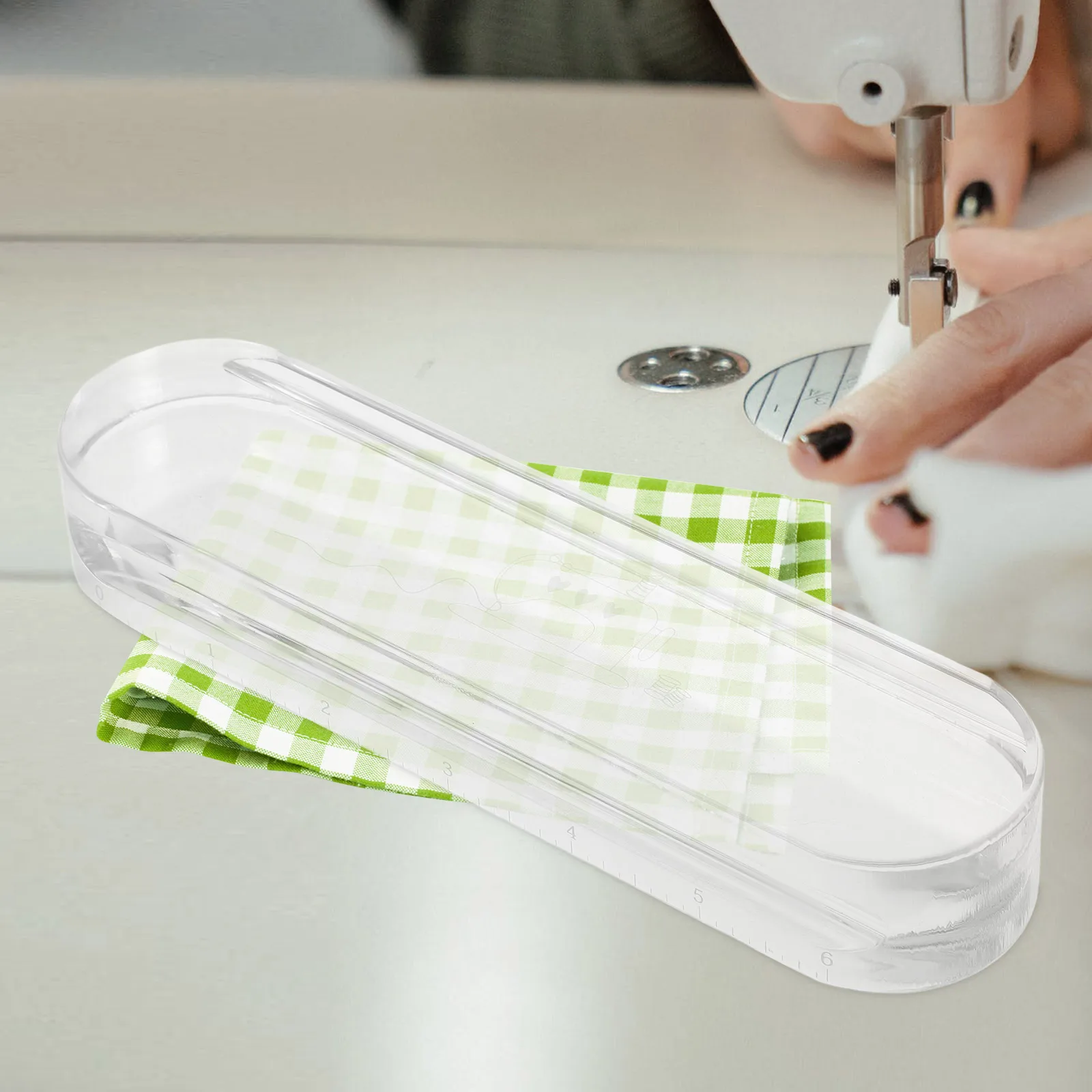 

Portable Acrylic Pressing Ironing Tool High Transparency Sewing Projects Dress Weights Fabric Flattening Aid Tailors Clapper