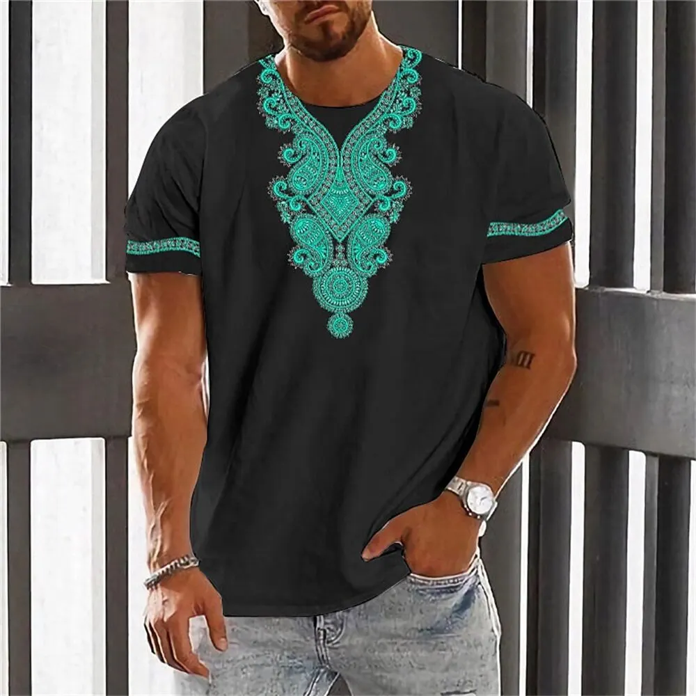 Africa Ethnic T-Shirts African Dashiki 3D Printed Men Women Fashion Streetwear Oversized Short Sleeve T Shirt Tees Tops Clothing