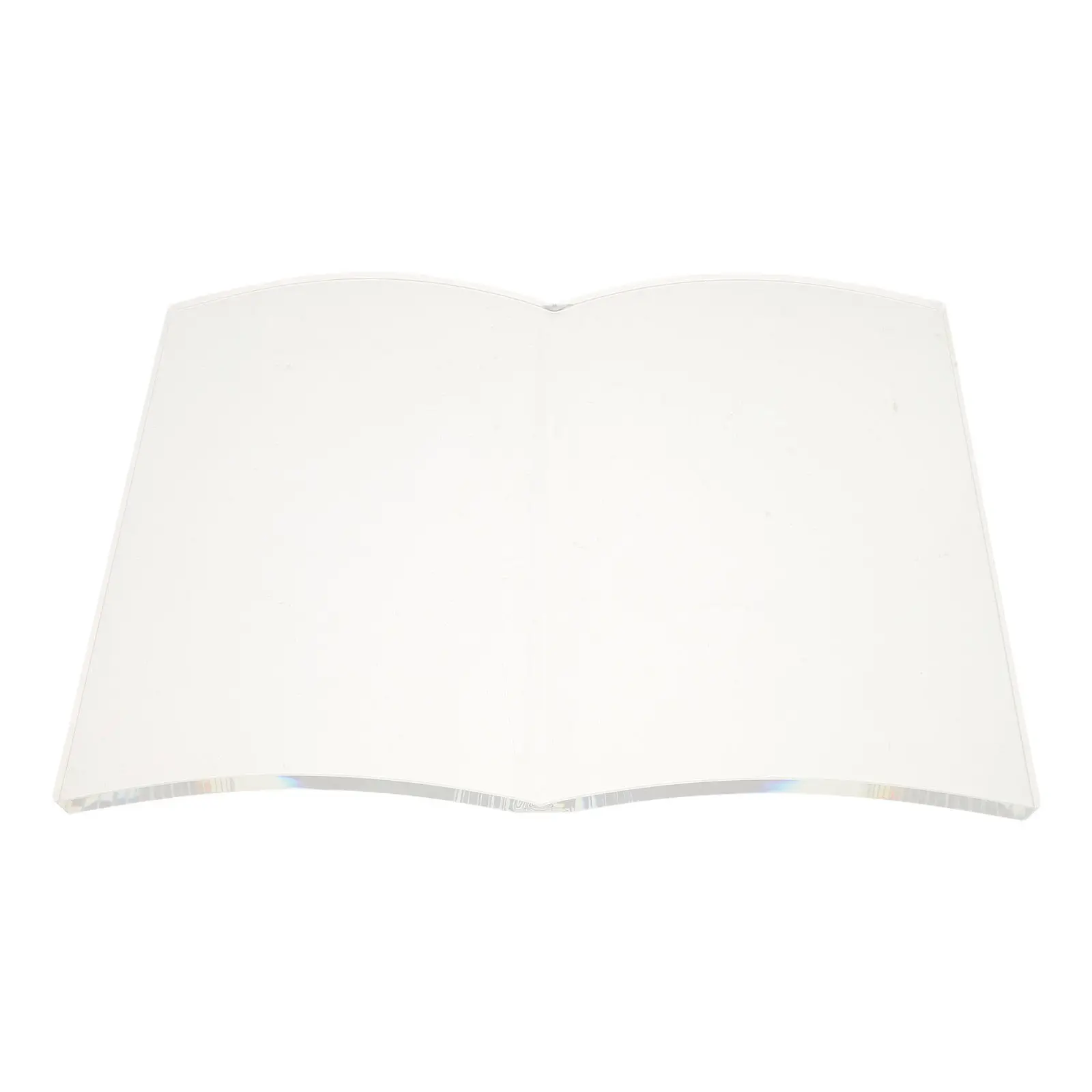 8Mm Acrylic Book Weight Fan Shaped Clear Page Holder Book Press Plate Portable Reading Accessory for Cookbooks Textbooks