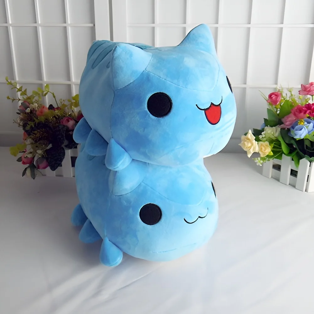 Bugcat Capoo Cosplay Niebieski Śliczny Miękki Kot Maskotka z Kreskówek