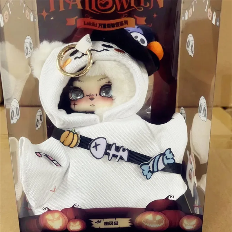 

Genuine Lokiki Pumpkin Skeleton Rabbit Ghost Cat Angel Heart Hanging Card Collectible Toy Figures Trendy Animation Derivatives