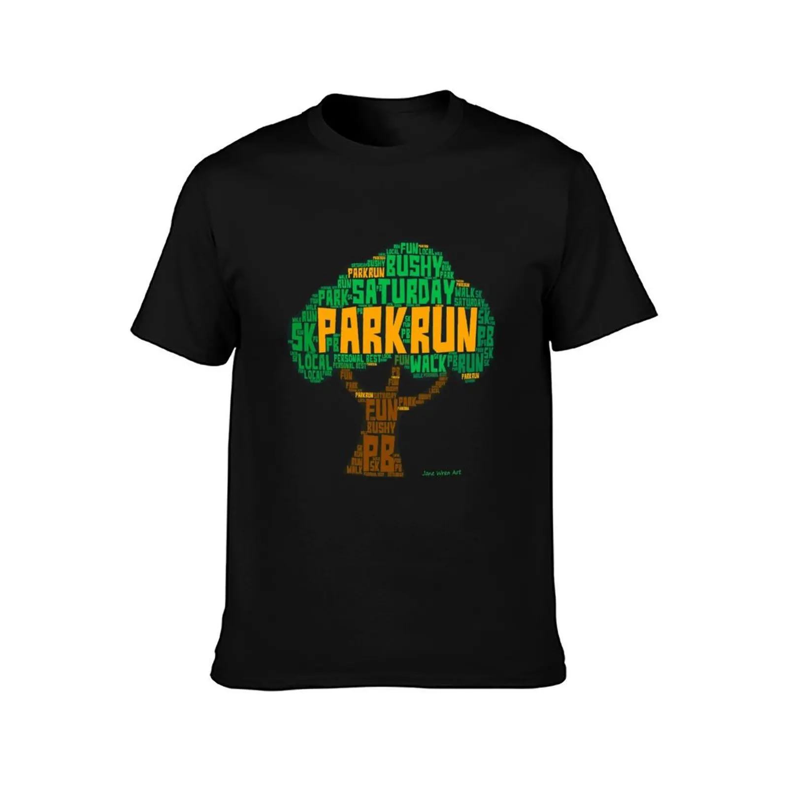 Parkrun Saturday Fun Run Walk 5k T-Shirt, Summer Casual Cotton Tee, Oversized Streetwear Tops, Vintage Graphic Print