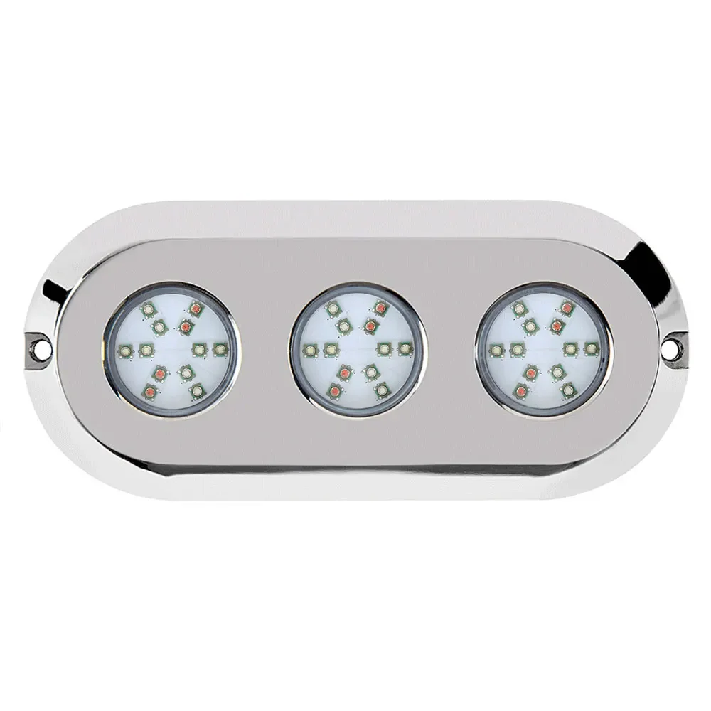 WEIKEN 180w 12V Waterproof Surface Mount led Underwater Light Boat Transom Under Sea Water Boat Ship Yacht Lights