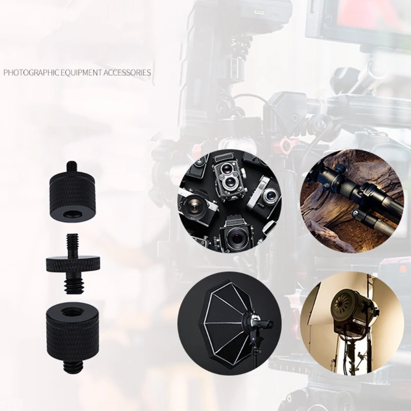 2x 1/4"-20 Male to M4 M5 M6 M8 M10 Male Threaded Screw Tripod Adapter Mount Camera Mounting Converter Screw for Projector Stand