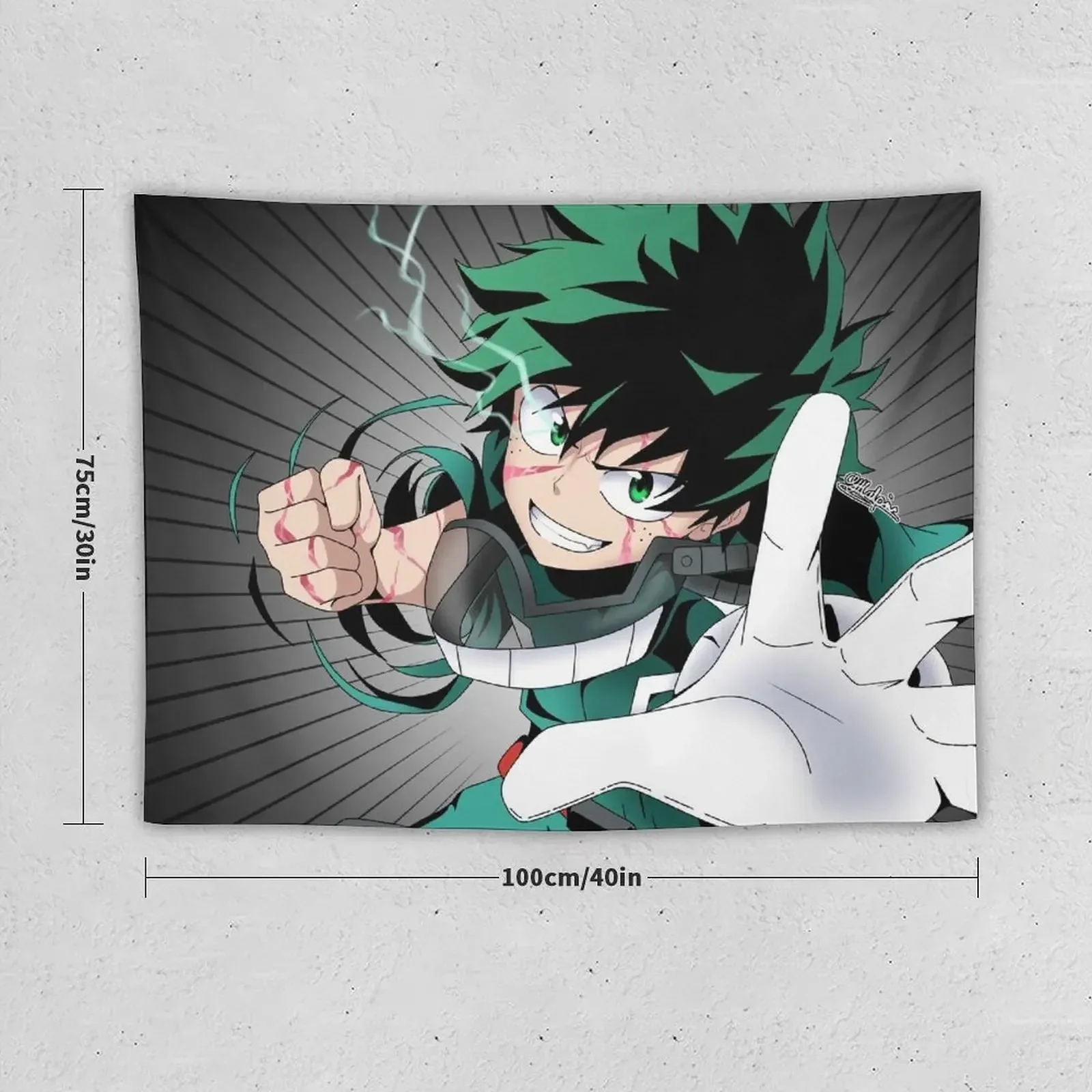 Izuku Midoriya Tapestry Wall Hanging Decor Room Decoration Accessories Decorative Paintings Bedroom Decoration Tapestry