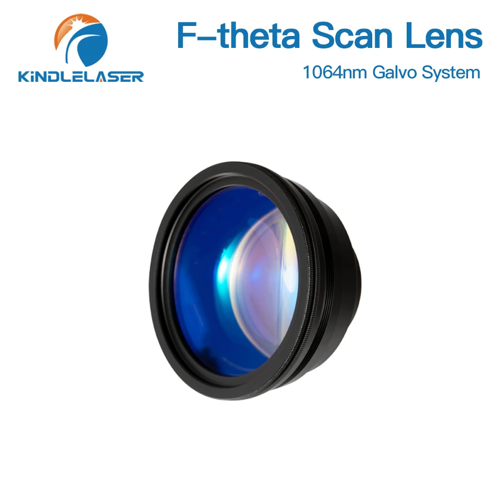 KINDLELASER Lente F-theta Lente di messa a fuoco 1064nm Lunghezza focale laser 63-420mm Campo di scansione 50×50-300×300 per sistema Galvo laser a fibra YAG