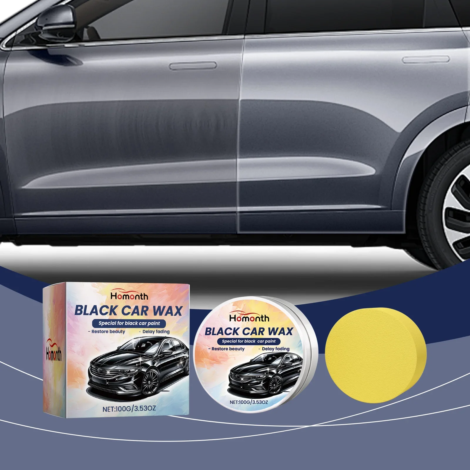 

Premium Auto Polishing Wax - Paint Restoration & Scratch Improvement Wax for Anti-Oxidation & Long-Lasting Gloss Protection