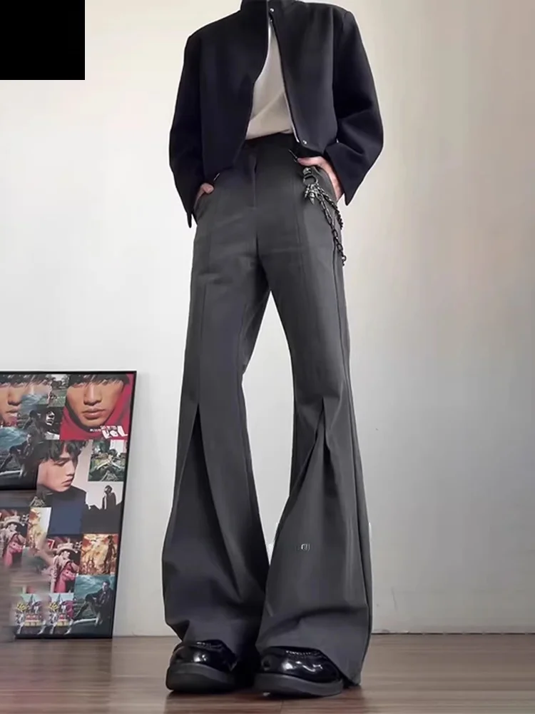 

Мужские брюки Deep ey A-Line West, весенняя коллекция, приталенные, CleanFit, прямые, слегка расклешенные, со средней/низкой посадкой, плиссированные