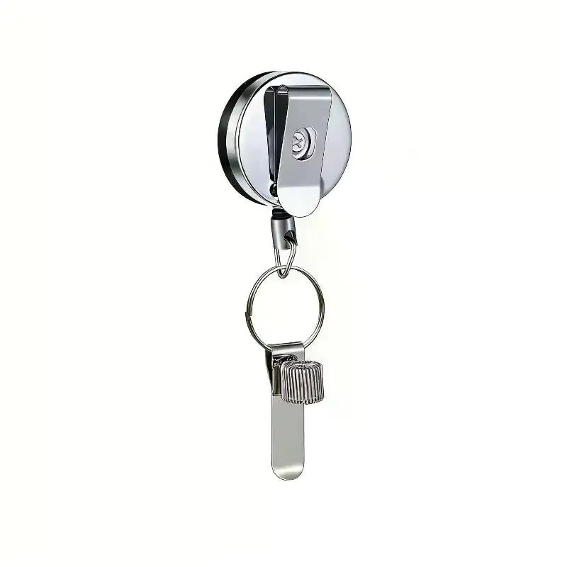 Retractable Pull Pen Pencil Holder Universal Pen Lanyard With Belt Clip Key Ring For Carpenters Workers Nurses Waiters