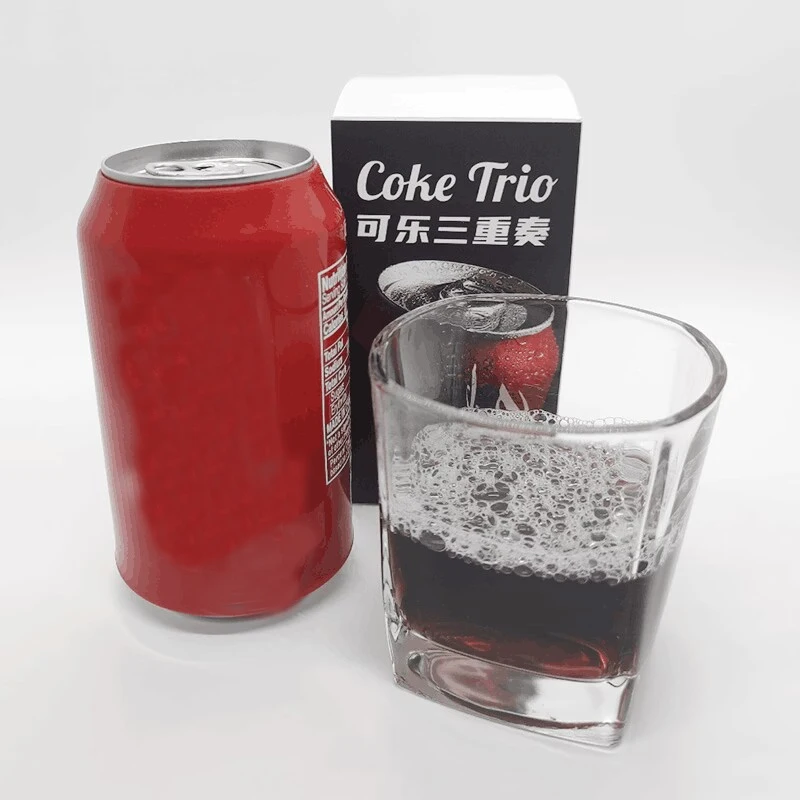 

Coke Trio Magic Tricks Crash Can Restoration Classic Magia Magician Close Up Bar Illusions Gimmicks Mentalism Magie Props