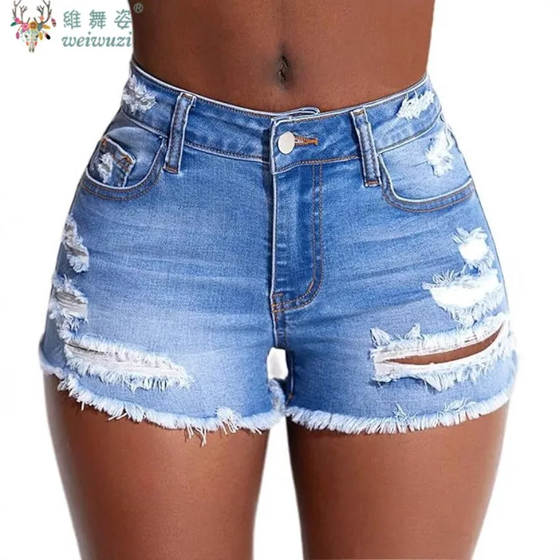 

Harajuku Women's Y2K Tassel Denim Shorts Casual Vintage A-Line Slim Ripped JEANS Shorts High Waist Pants Girls Party Jean Shorts