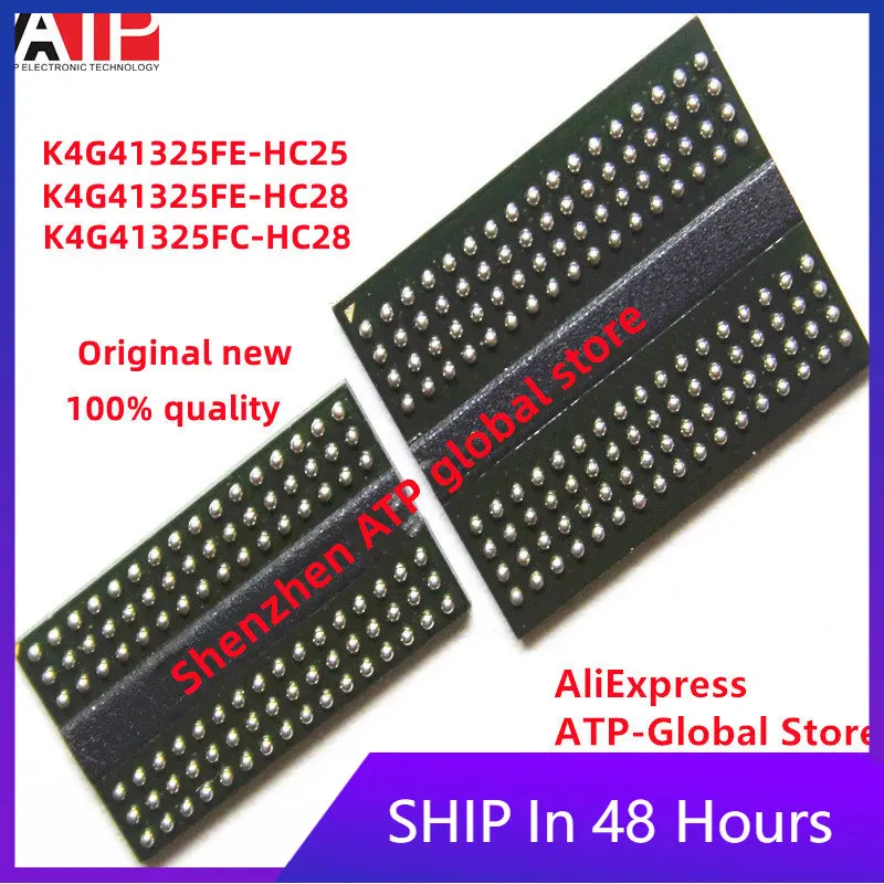 (1piece)100% Original New In Stock K4G41325FE-HC25 K4G41325FE-HC28 K4G41325FC-HC28 DDR5 BGA Particle Chip