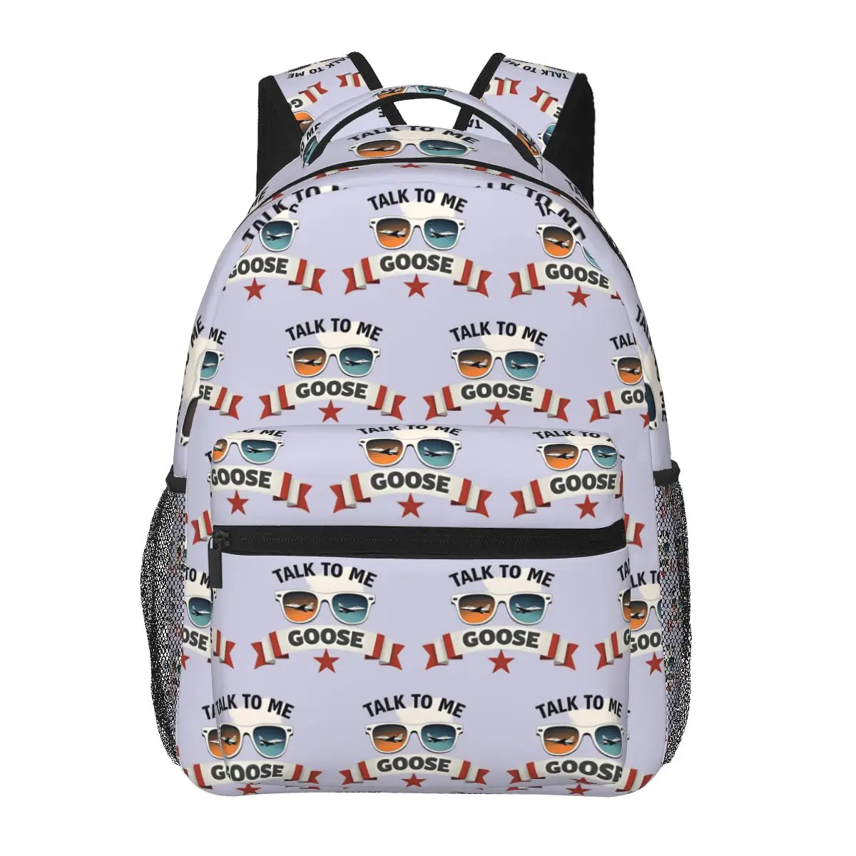 Talk To Me Goose Top Gun Tribute Design Backpacks Boys Girls Bookbag Students School Bags Cartoon Travel Rucksack Shoulder Bag