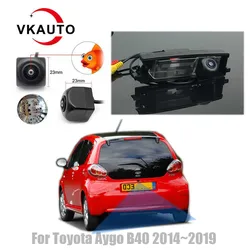 VKAUTO Fish Eye Rear View Camera For Toyota Aygo B40 Peugeot 108 Citroen C1 2014~2019 CCD HD Night Vision Backup Parking CAM