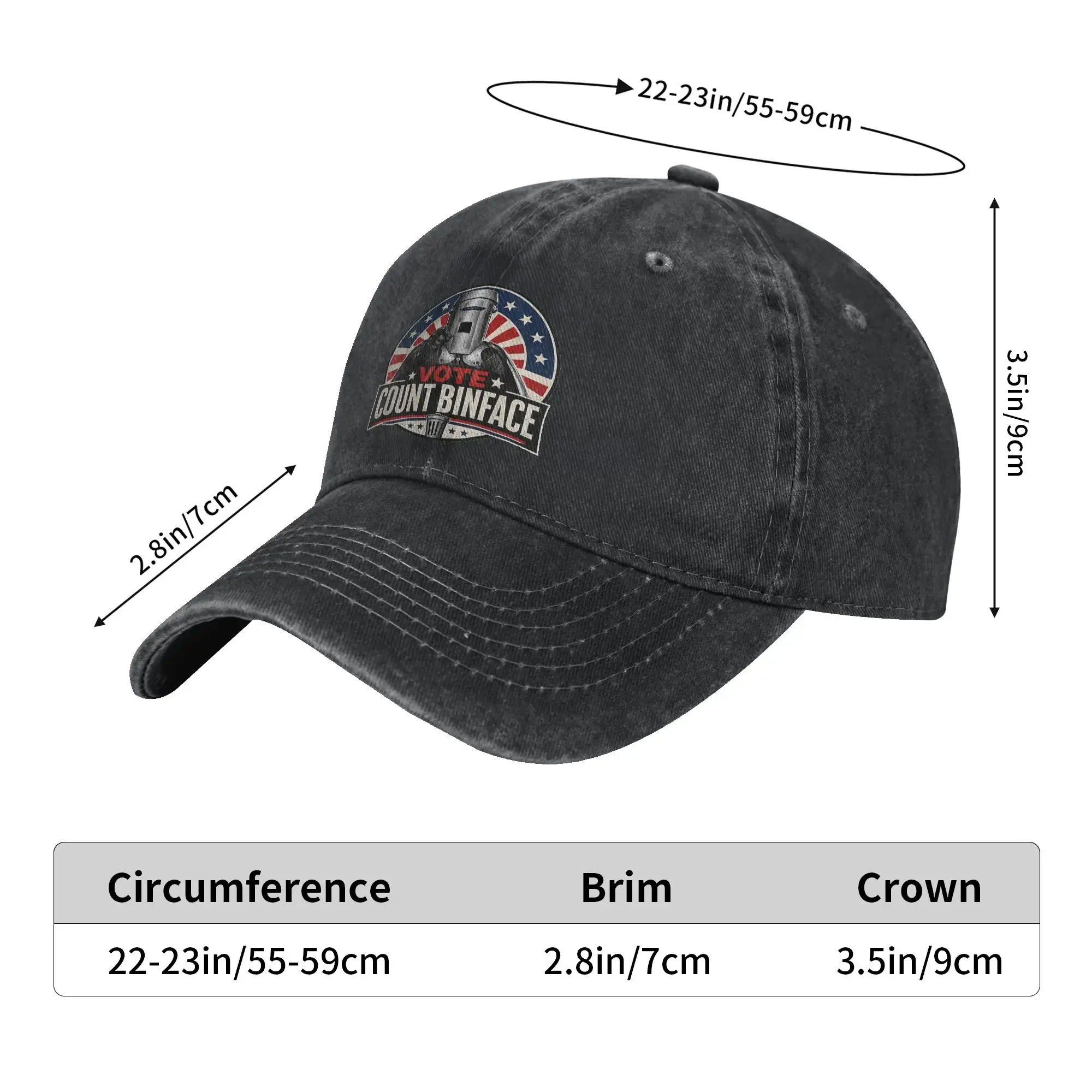 Vote Count Binface For Prime Minister Printed Cap For Men Women Cotton Trucker Hat Causal Wear Baseball Cap Adjustable