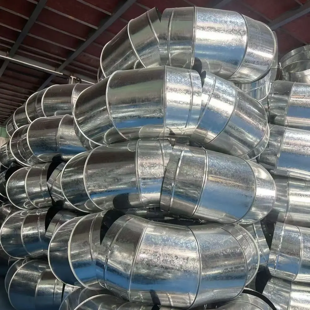 Professional Galvanized Iron Ventilation Connector Y Type T Shape Duct Fitting Air Flow Distributor HVAC Pipe Part