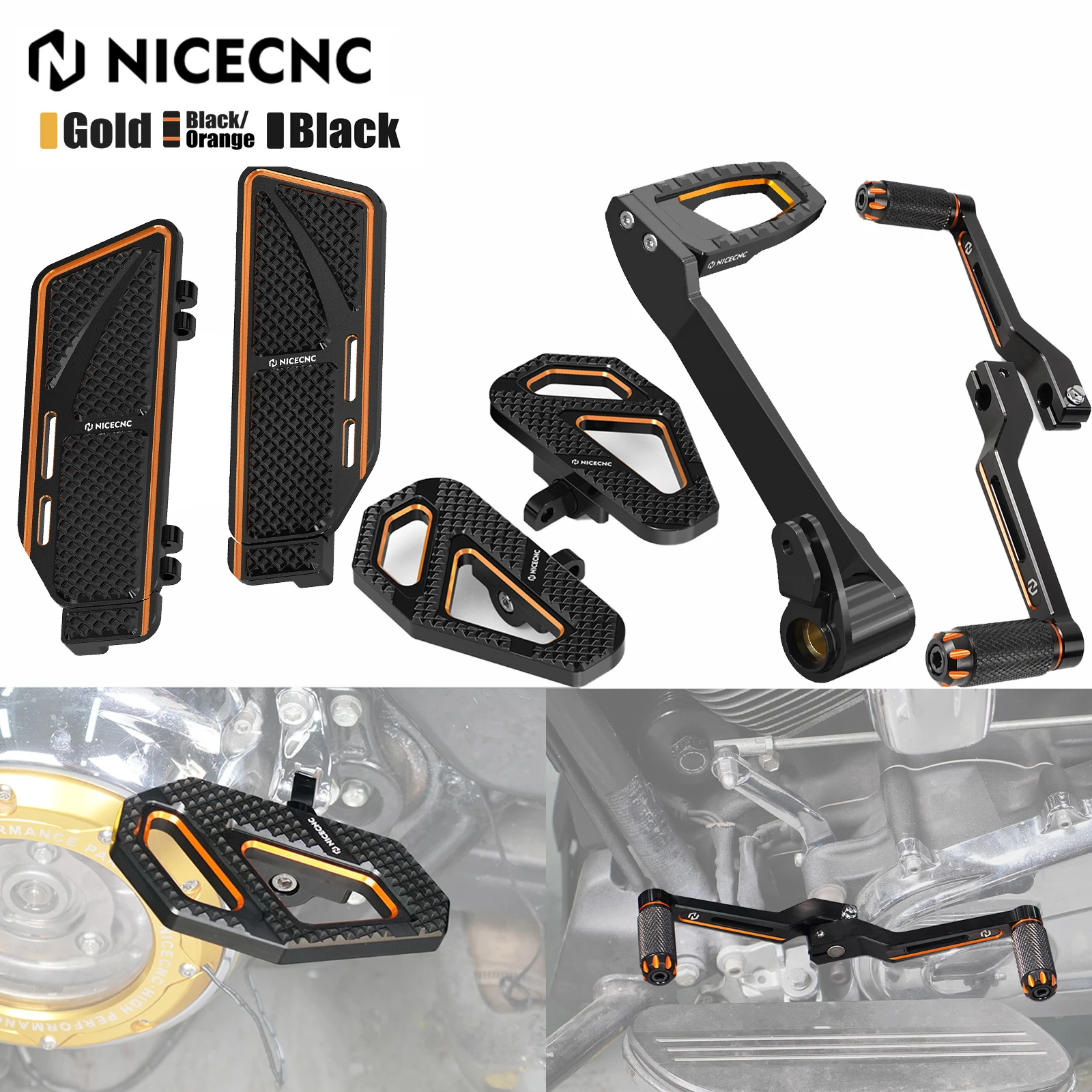 

For Harley Road Glide Street Glide FLHX /Special 2017-2023 Rider Footboard Passenger Footboard Rear Brake Lever Shifter Levers