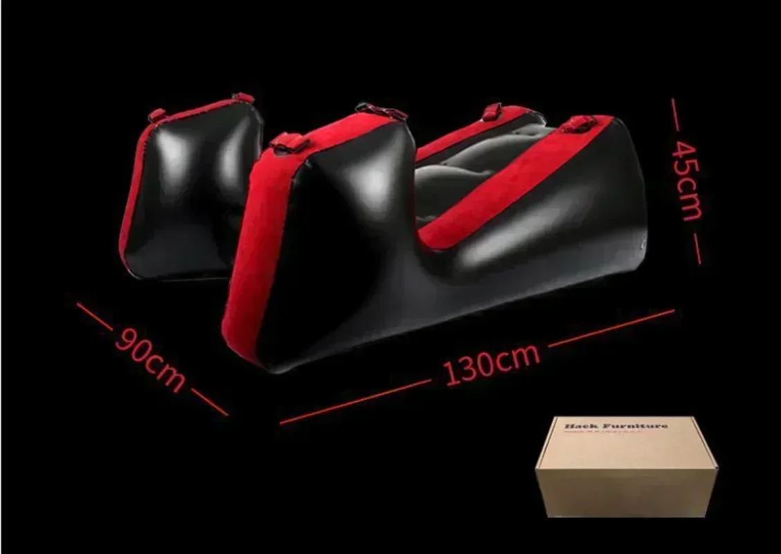 Inflatable Sex Furniture Split Leg Sofa Mat with Straps Chair Bed Sex Pillows for Women Vaginal Blowjob Anal Adult Couples Toys